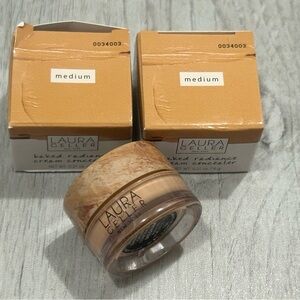 (2) Laura Geller MEDIUM Baked Radiance Cream Concealer 0.21 oz